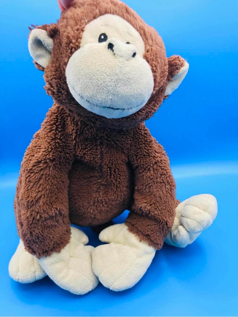 Authentic Ganz Webkinz Junior Monkey - 12" Brown & Beige Rare Plush - Picture 4 of 11